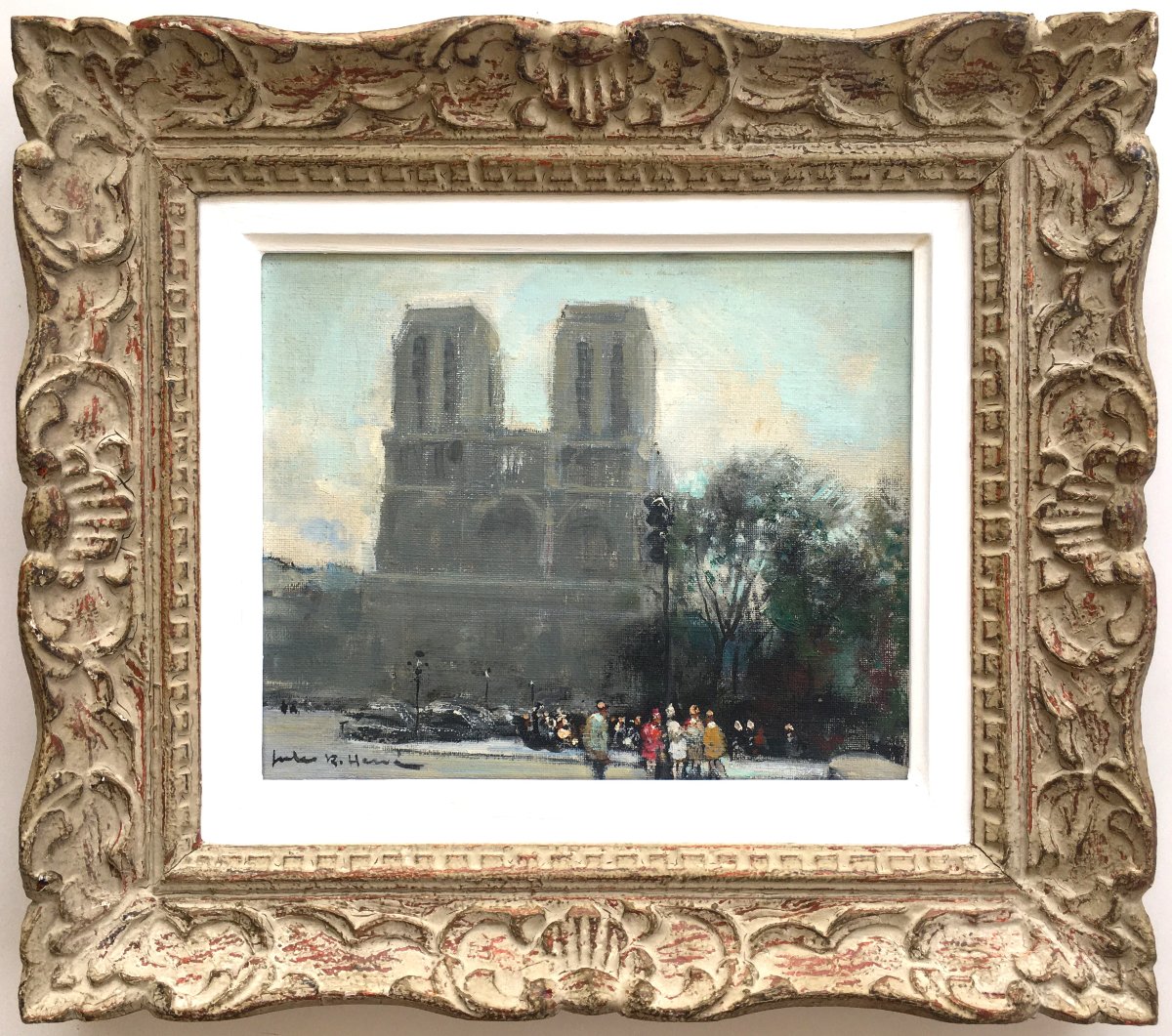 Painting Jules René Hervé - Paris Notre Dame-photo-2