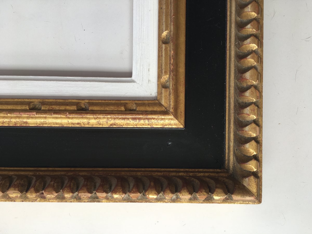 Gold Cassetta Frame Size 6f For Painting 41x33cm-photo-3