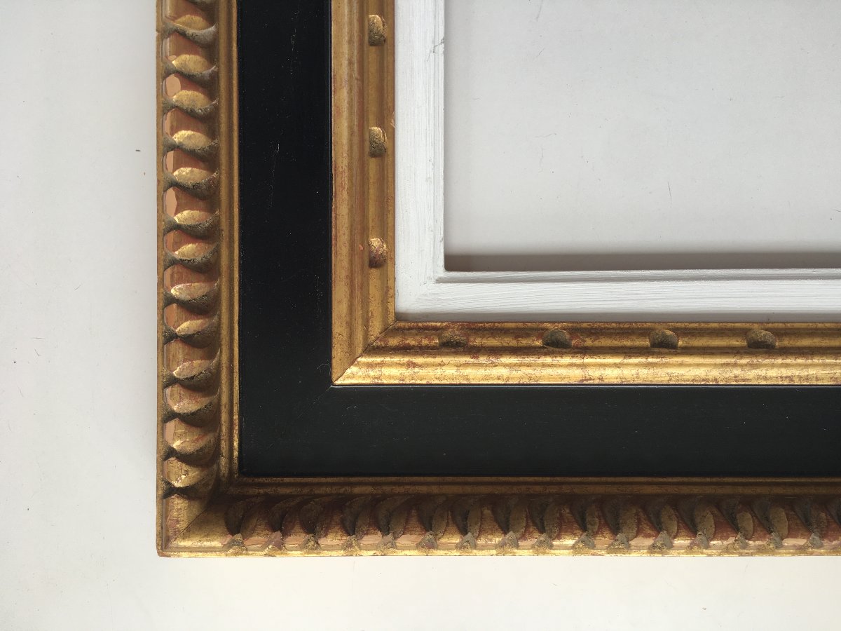 Gold Cassetta Frame Size 6f For Painting 41x33cm-photo-4