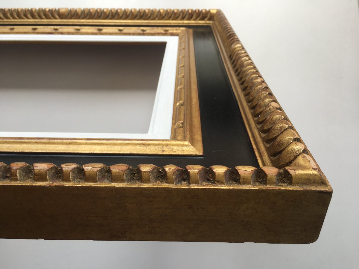 Gold Cassetta Frame Size 6f For Painting 41x33cm-photo-2