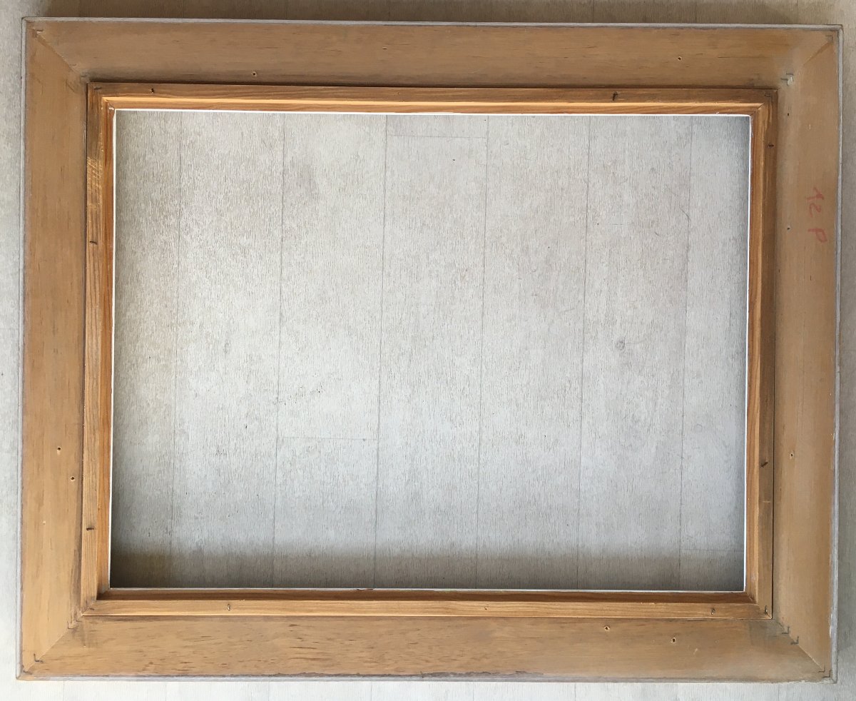 12p-size Whitewashed Frame For A 61x46cm Painting-photo-3