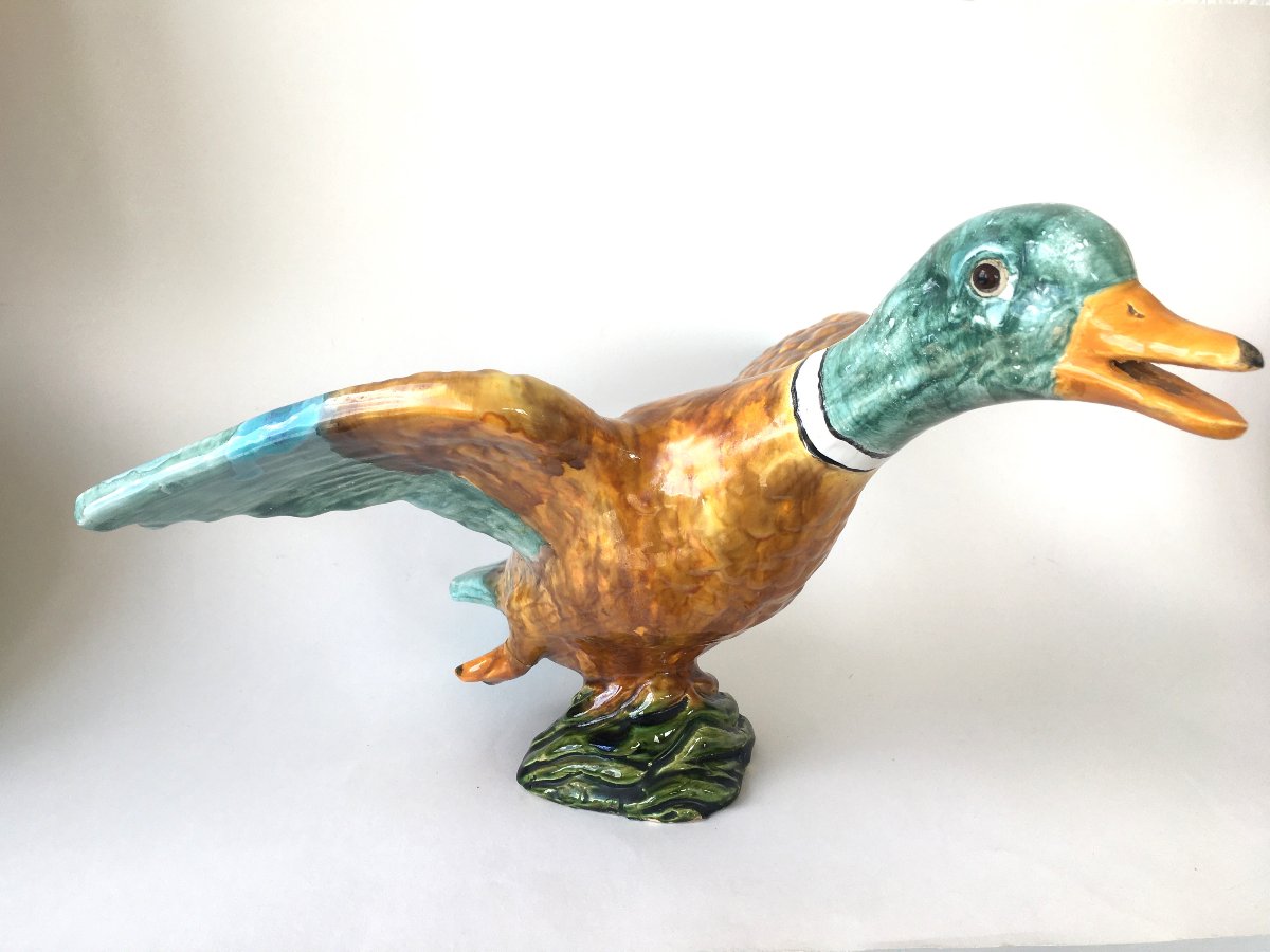 Canard en faïence de Bavent fabrication TN (Tuilerie Normande)