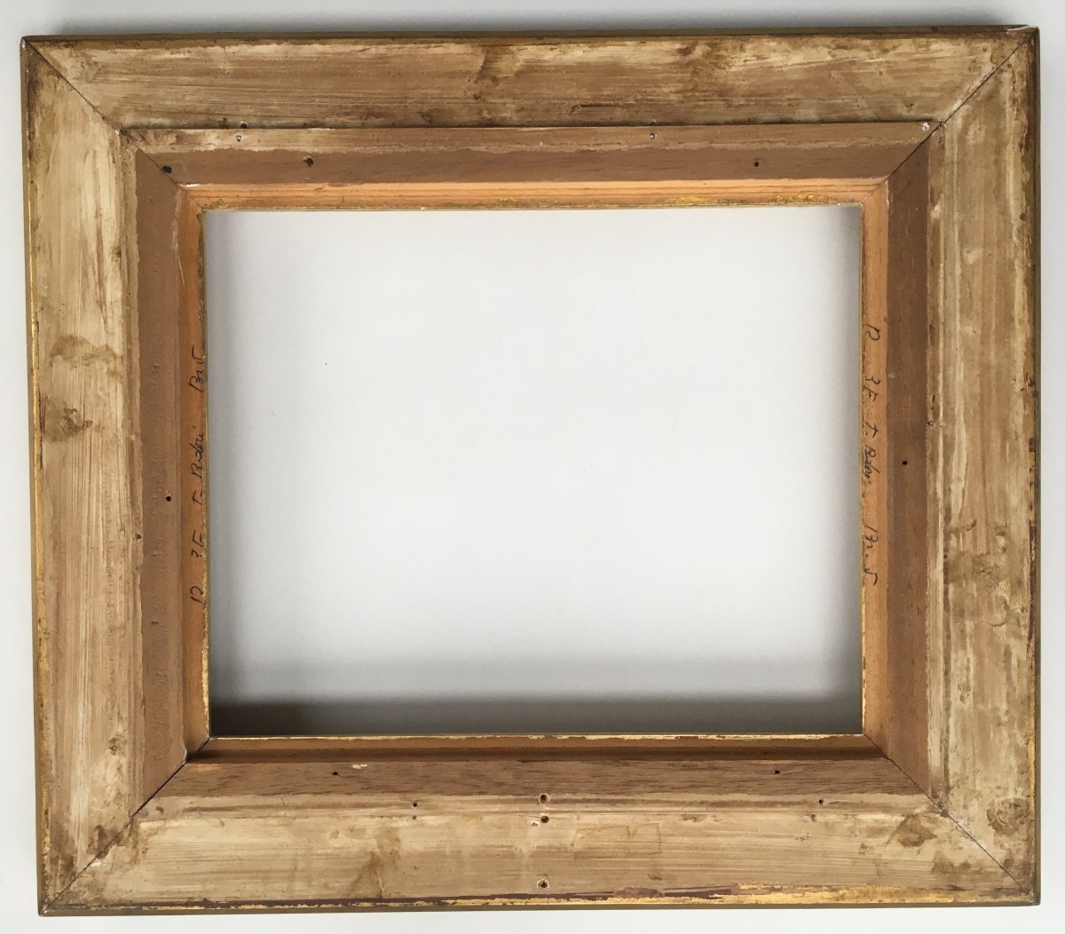 Paire de cadres dorés format 3F pour tableaux 27x22cm-photo-4