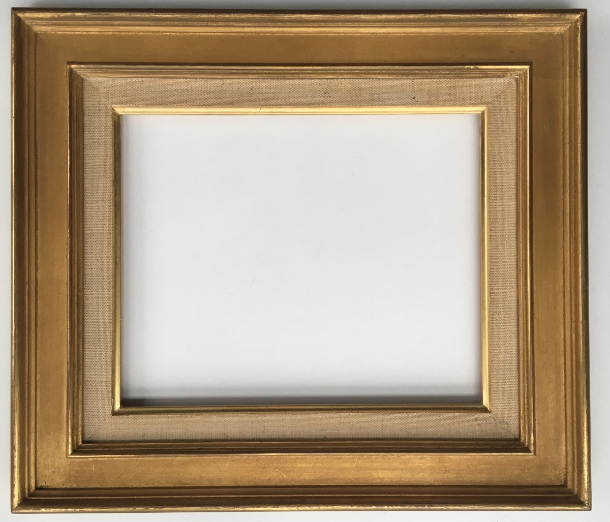 Paire de cadres dorés format 3F pour tableaux 27x22cm-photo-5