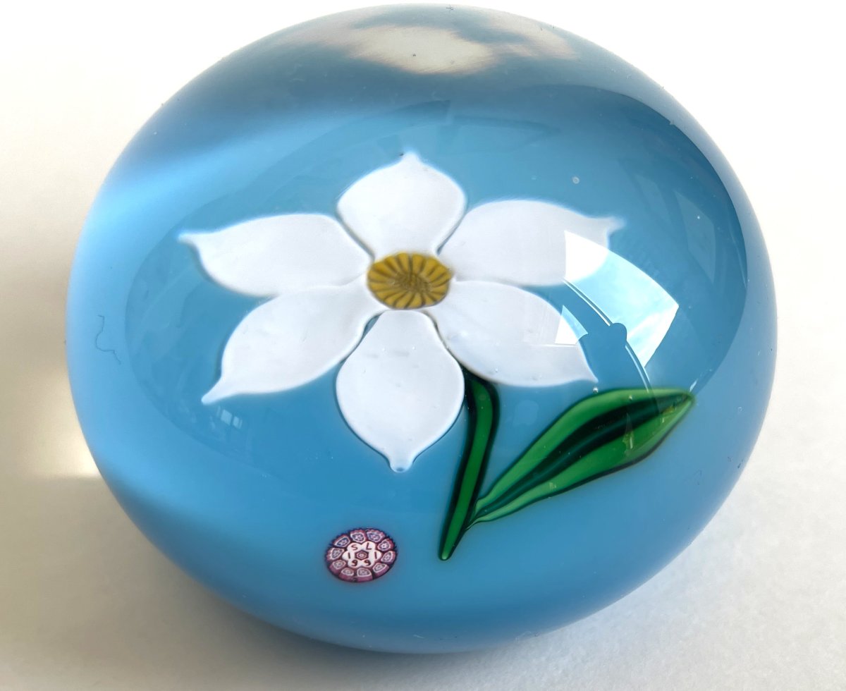 Saint Louis "sulfure Cristal" Paperweight, 1982-photo-3