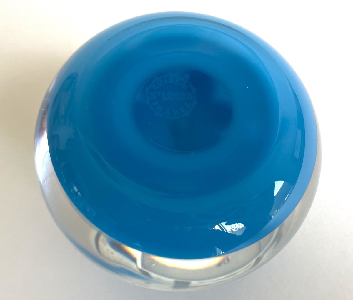 Saint Louis "sulfure Cristal" Paperweight, 1982-photo-3
