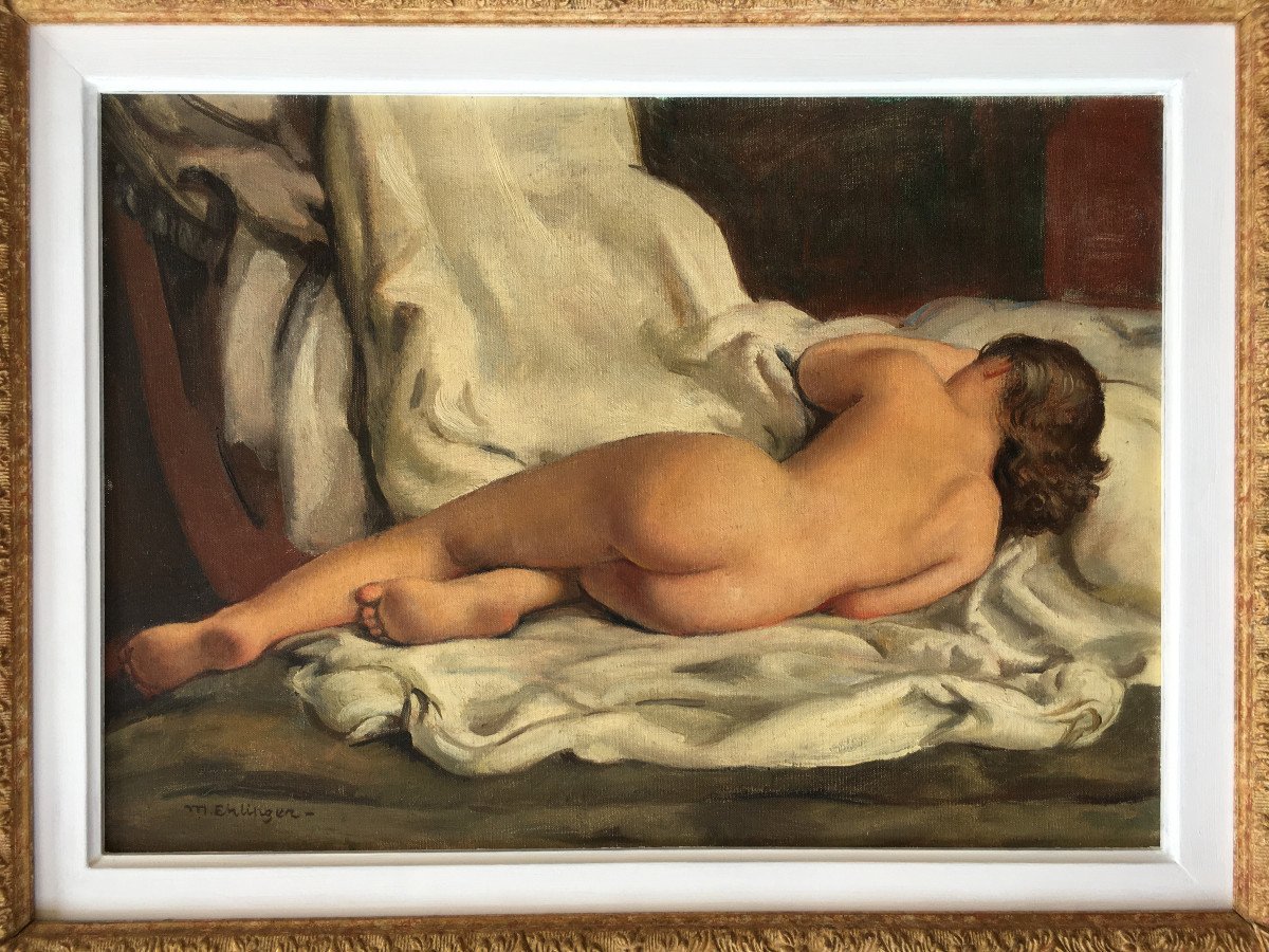 Nude Painting By Maurice Ehlinger-photo-2