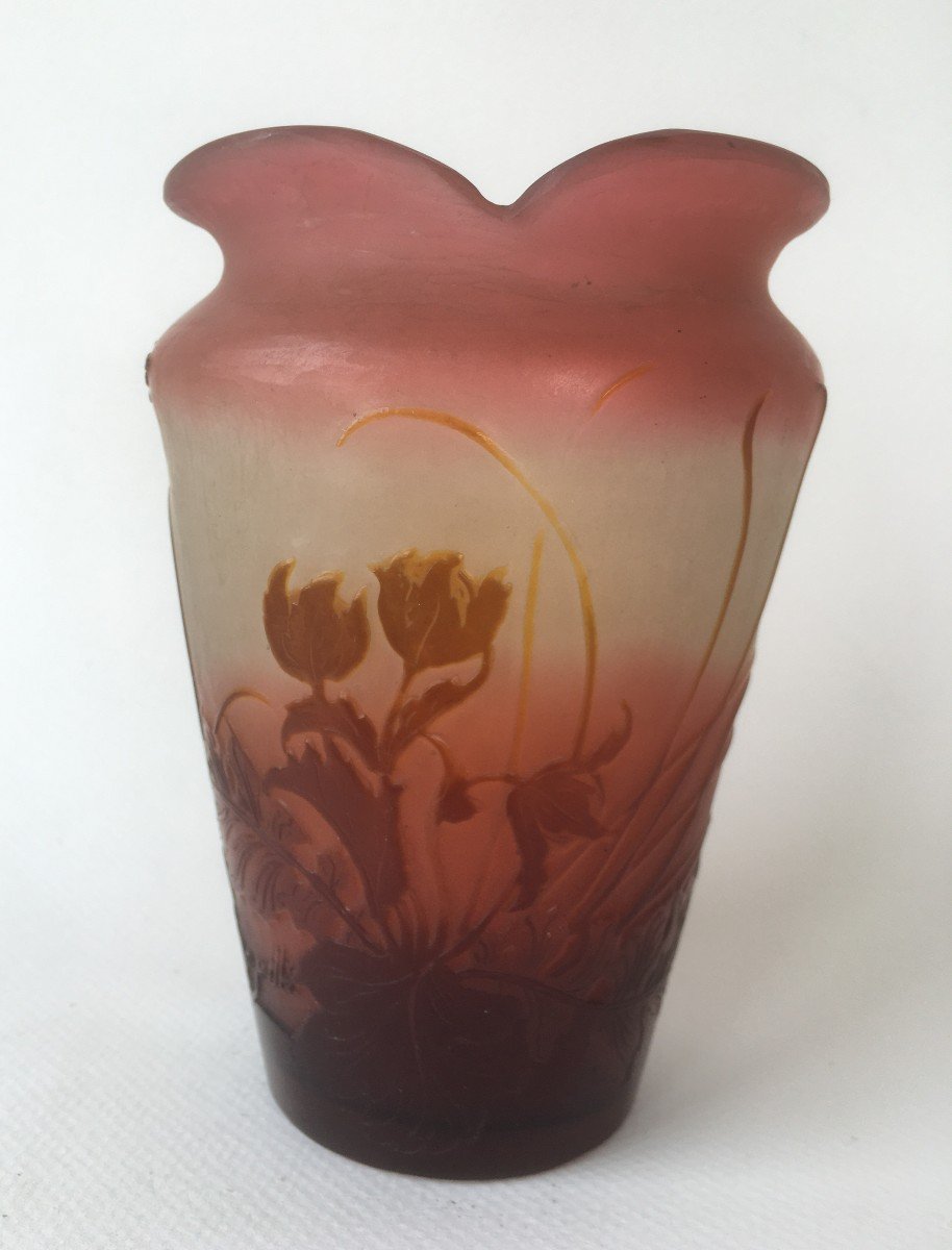 Superbe Vase Emile Galle-photo-3
