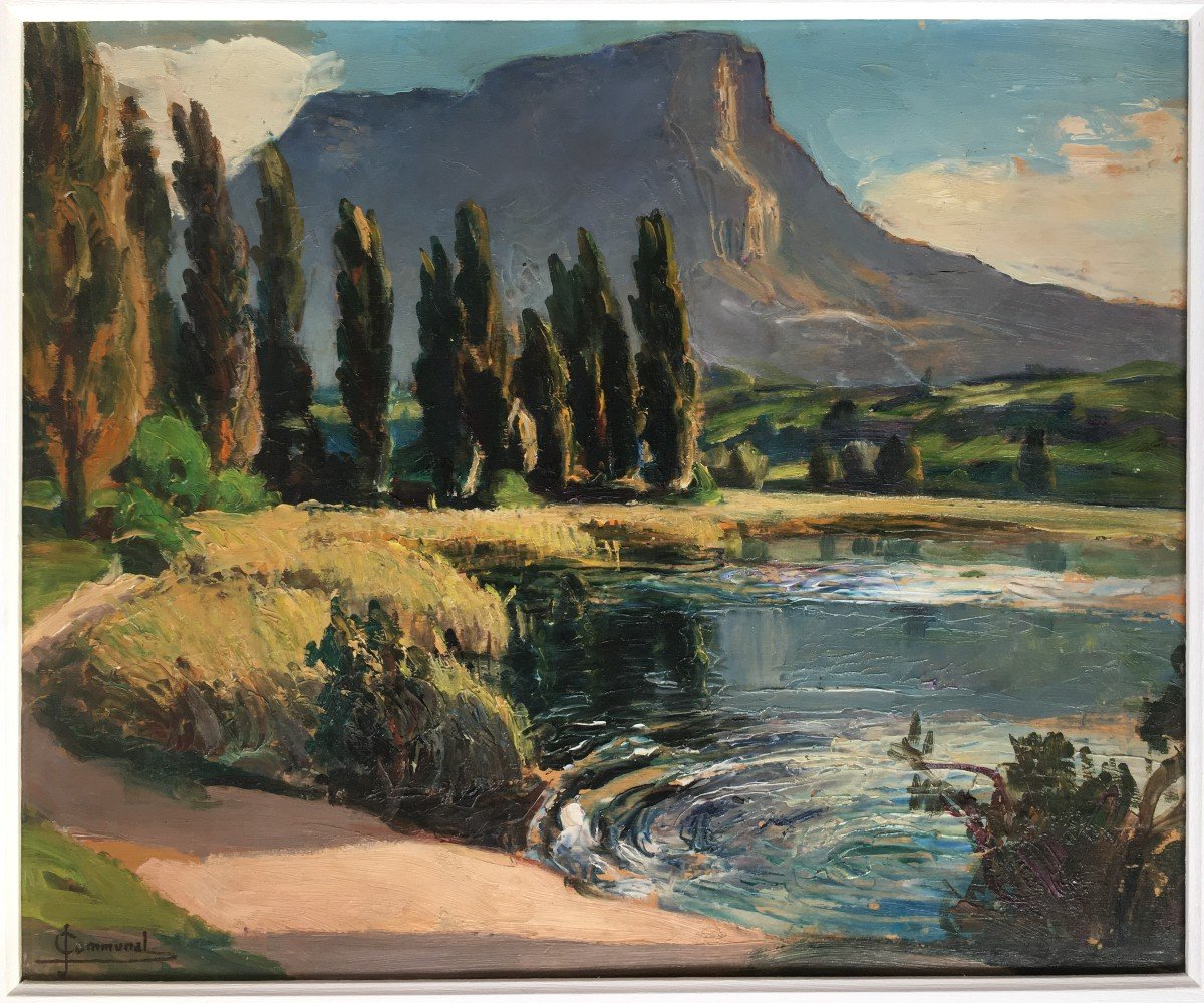 Table Painting Joseph Communal Painter From Savoy Le Mont Granier-photo-2