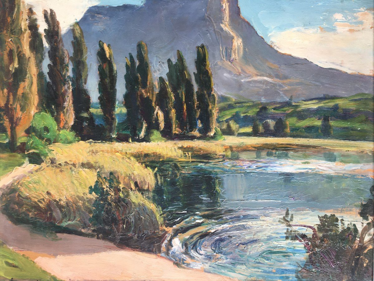 Table Painting Joseph Communal Painter From Savoy Le Mont Granier-photo-3