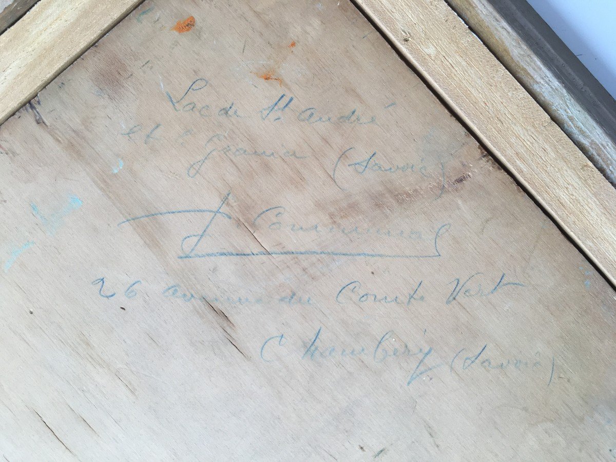 Table Painting Joseph Communal Painter From Savoy Le Mont Granier-photo-2