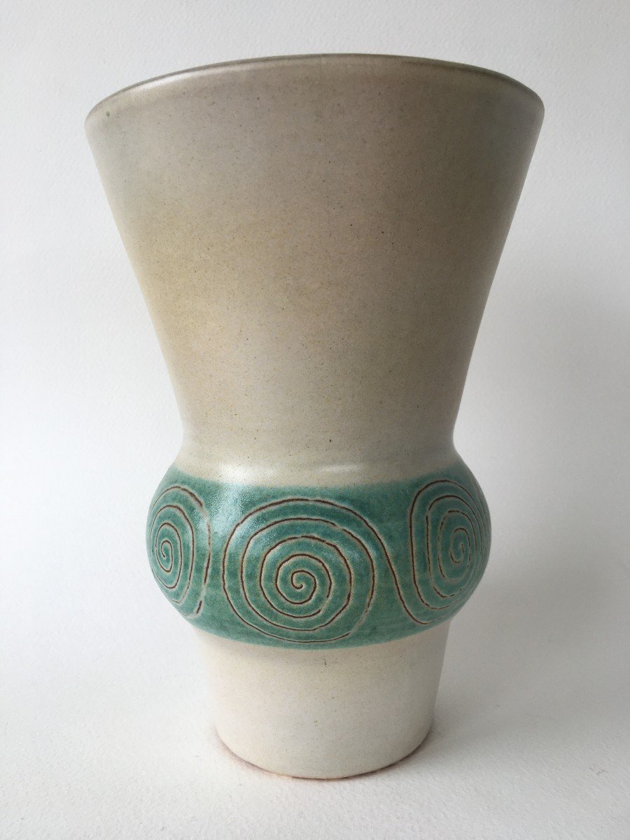 Very Beautiful Vase René Maurel Vallauris 50s-photo-3