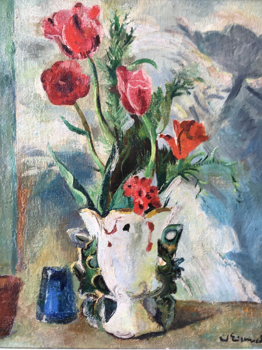 Tableau Peinture Willy Eisenschitz 1889-1974 Peintre De l' Ecole De Paris-photo-3