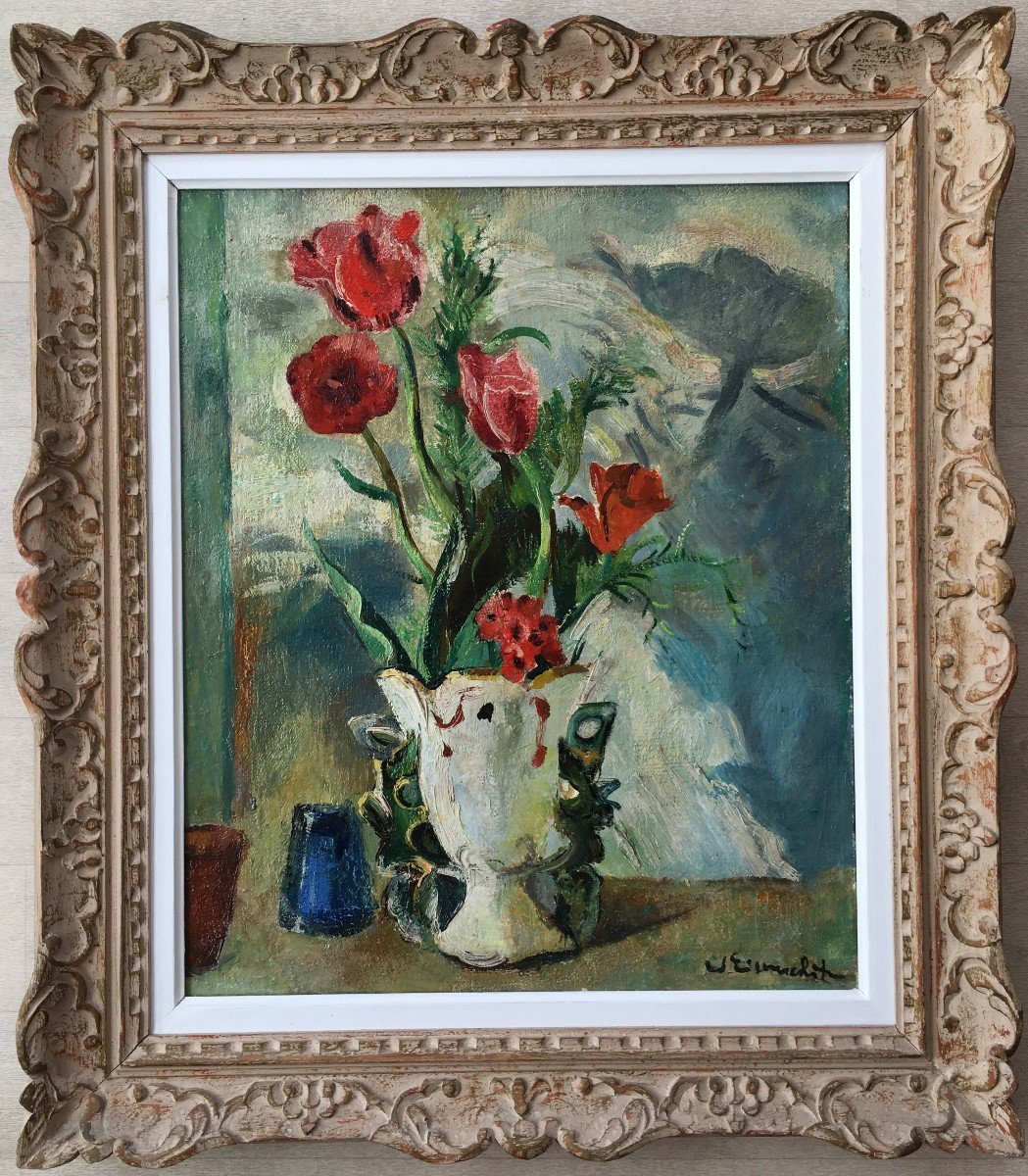 Tableau Peinture Willy Eisenschitz 1889-1974 Peintre De l' Ecole De Paris