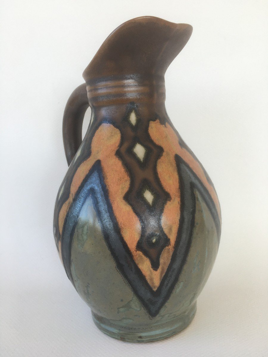 Pitcher Vase In Sandstone Odetta Hb Quimper-photo-3
