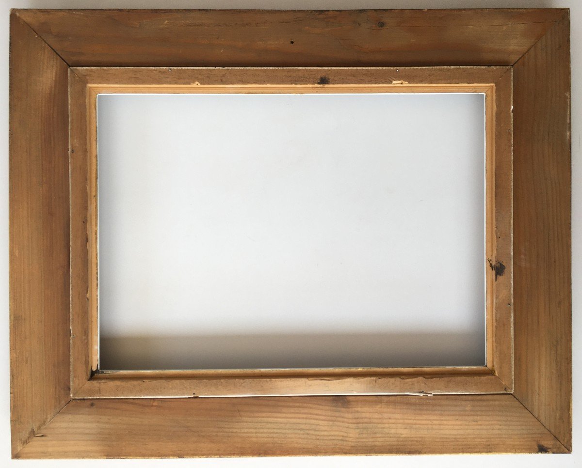Cadre Montparnasse Doré 8p Pour Tableau Peinture 46x33cm-photo-3