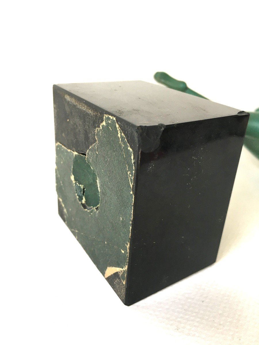 Statue Sculpture Ateliers Max Le Verrier Signée Garcia Art Deco-photo-6