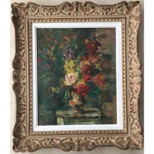 Tableau Fleurs Par Robert Breitwieser Peintre Alsacien Alsace