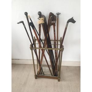collection de 15 cannes anciennes