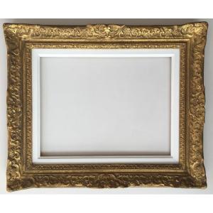 Louis XIV Montparnasse Style Golden Frame 5f Format For Painting 35x27cm