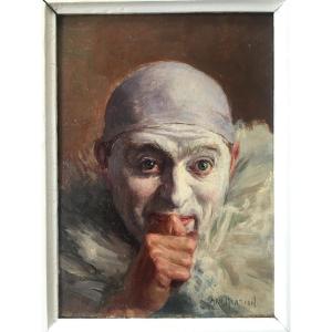 Painting Armand Henrion The White Clown