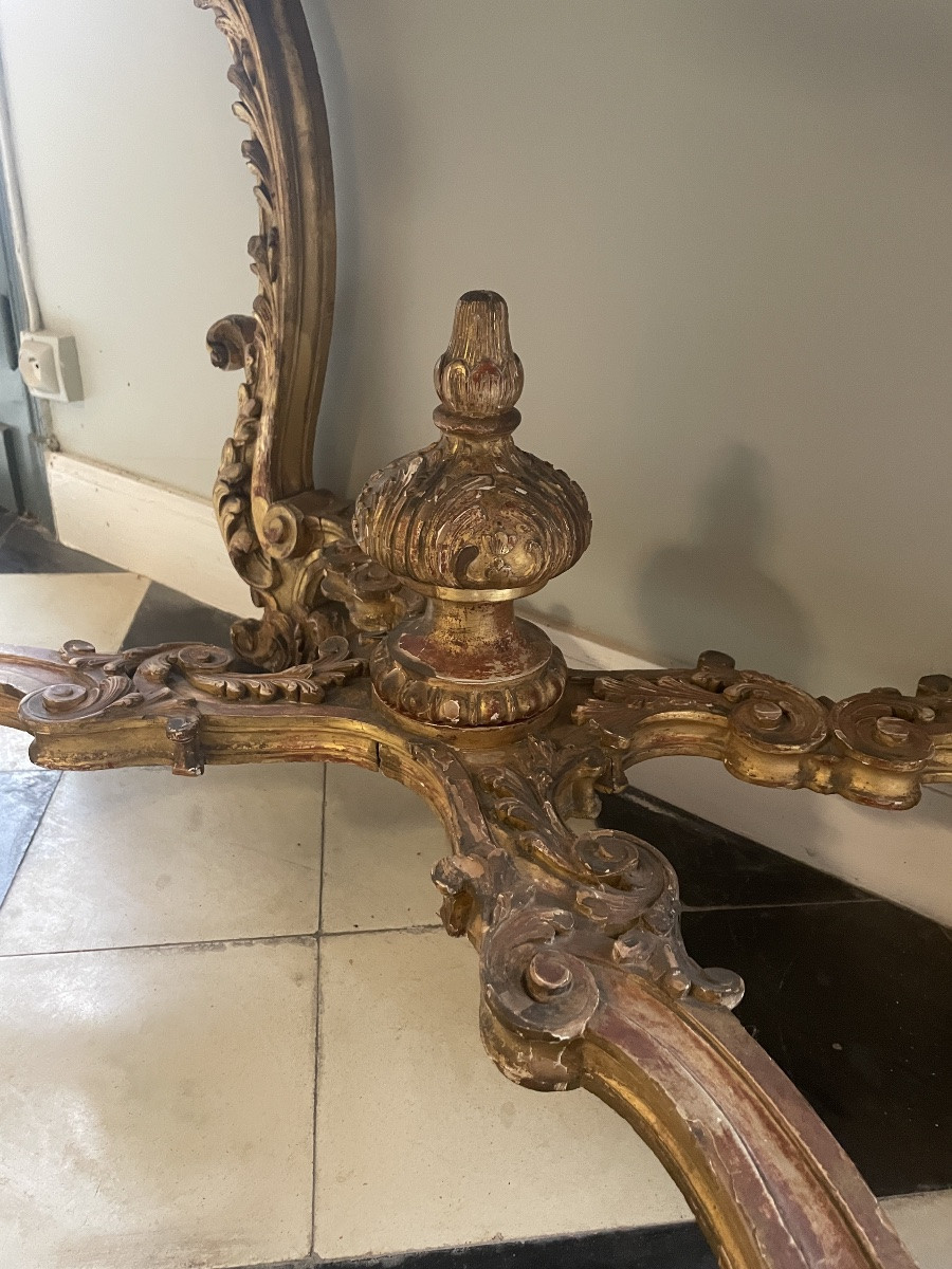 Console en bois dorée -photo-3