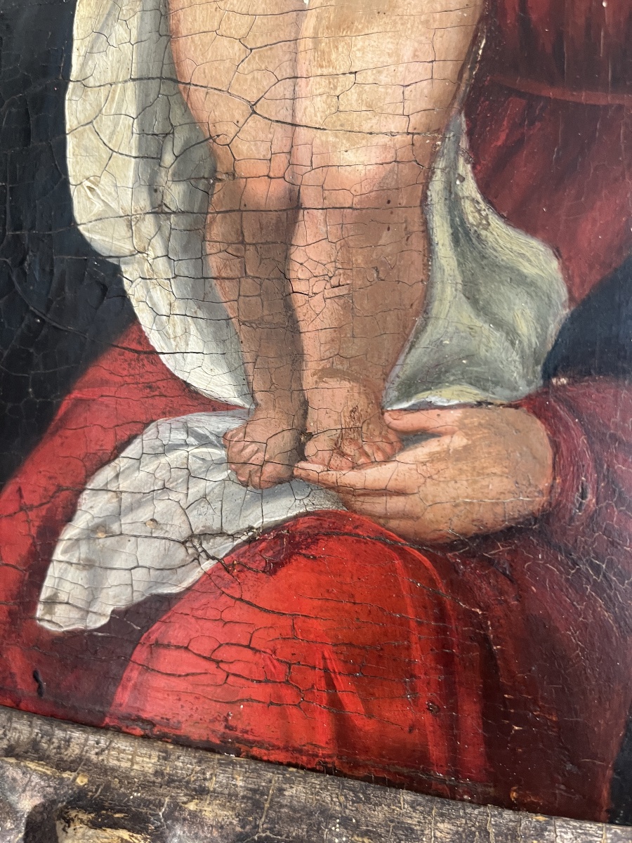 17th-century Painting Of The Virgin And Child-photo-4