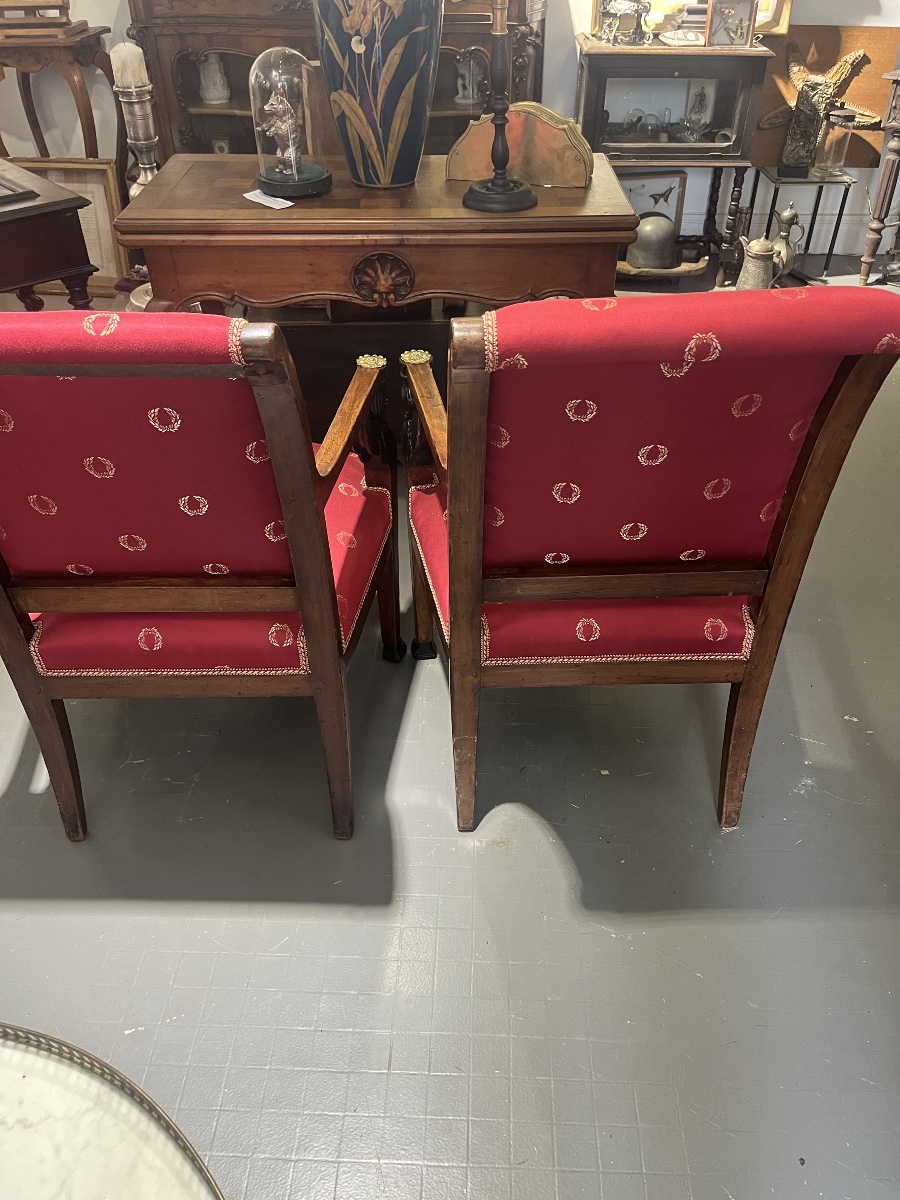 2 fauteuils « retour d’Egypte » empire-photo-3