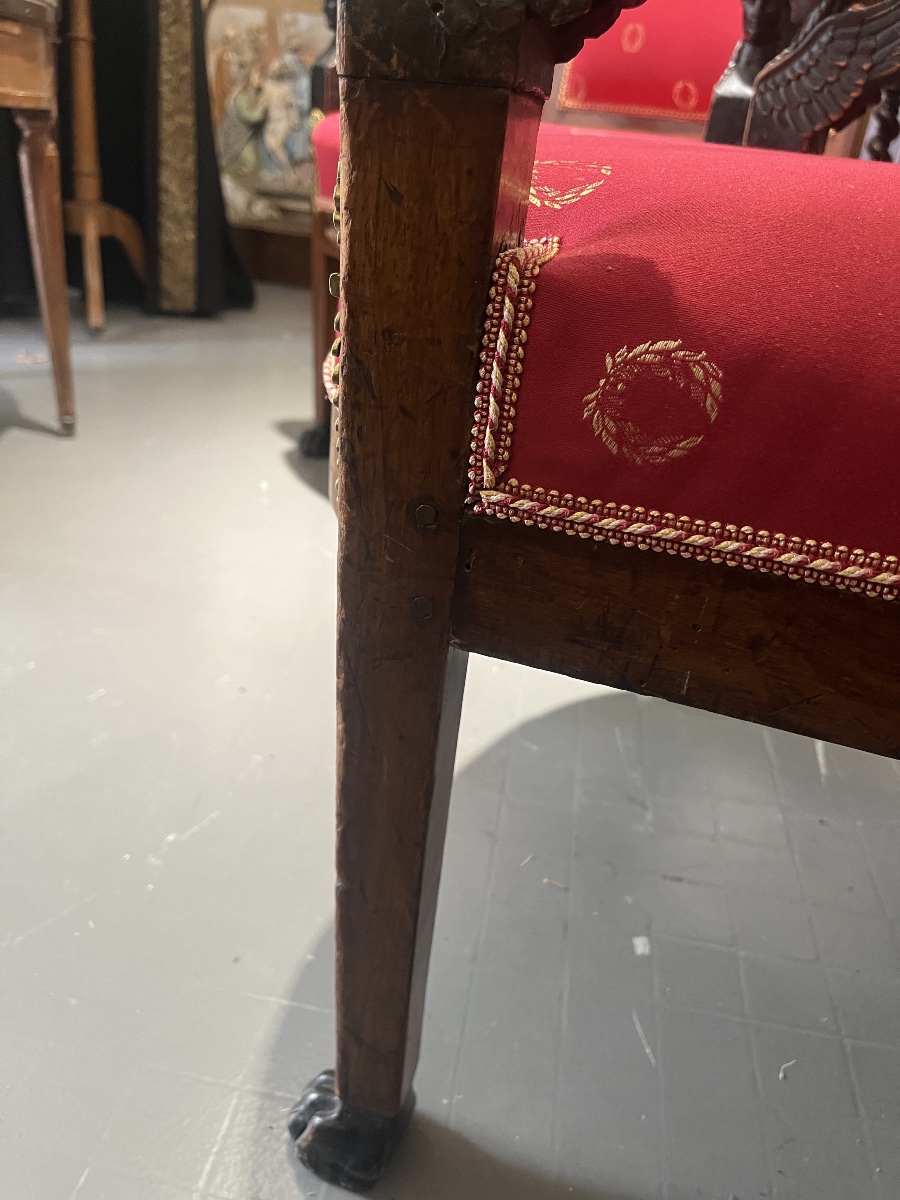 2 fauteuils « retour d’Egypte » empire-photo-4