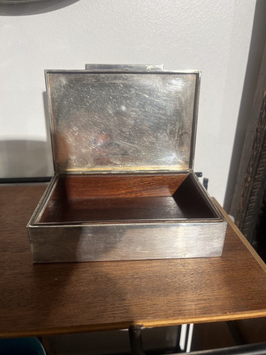 Coffret Art déco en argent -photo-2