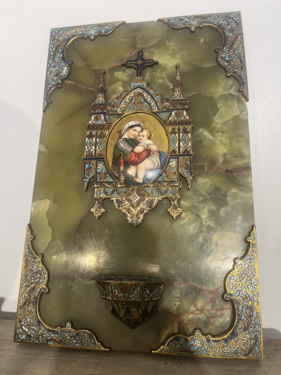 Large 19th-century Holy Water Font-photo-3