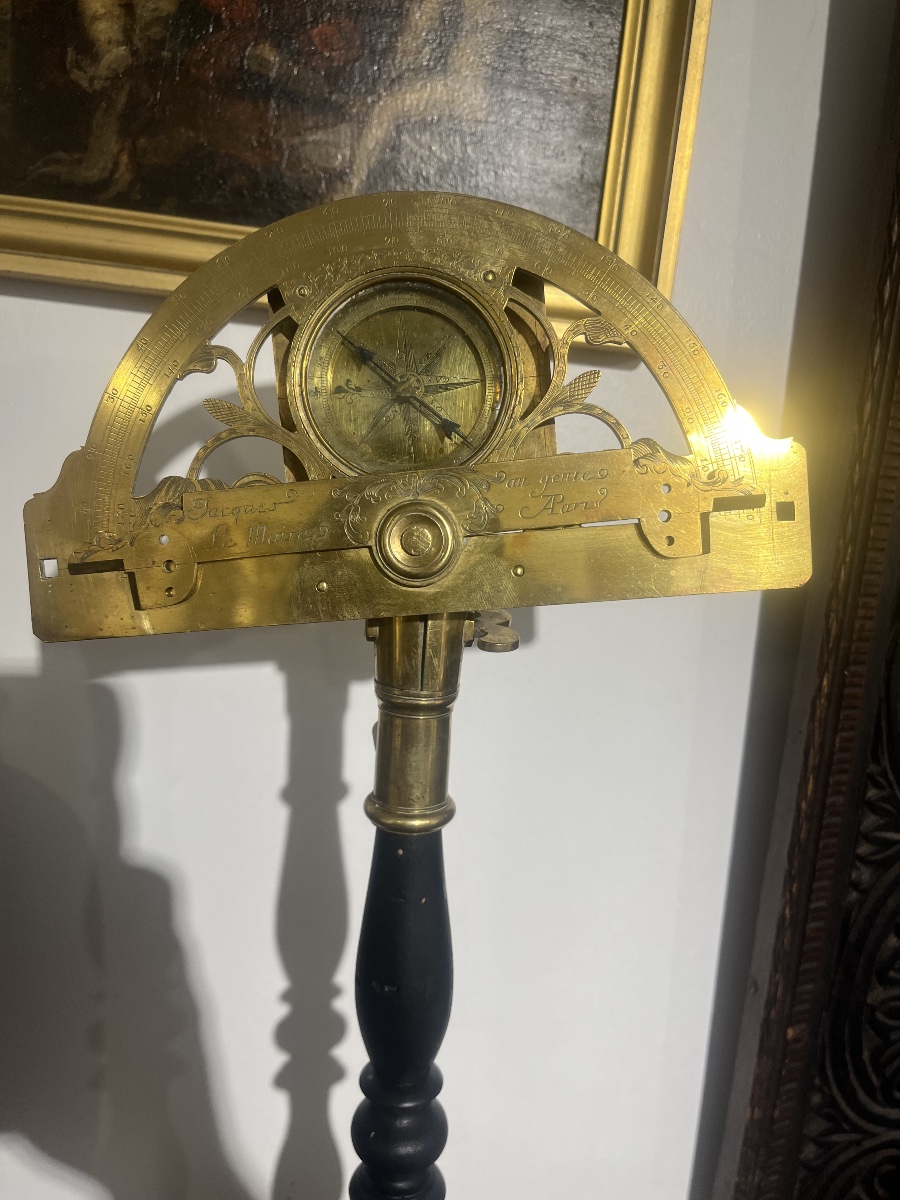 Rare graphomètre XVIII -photo-1