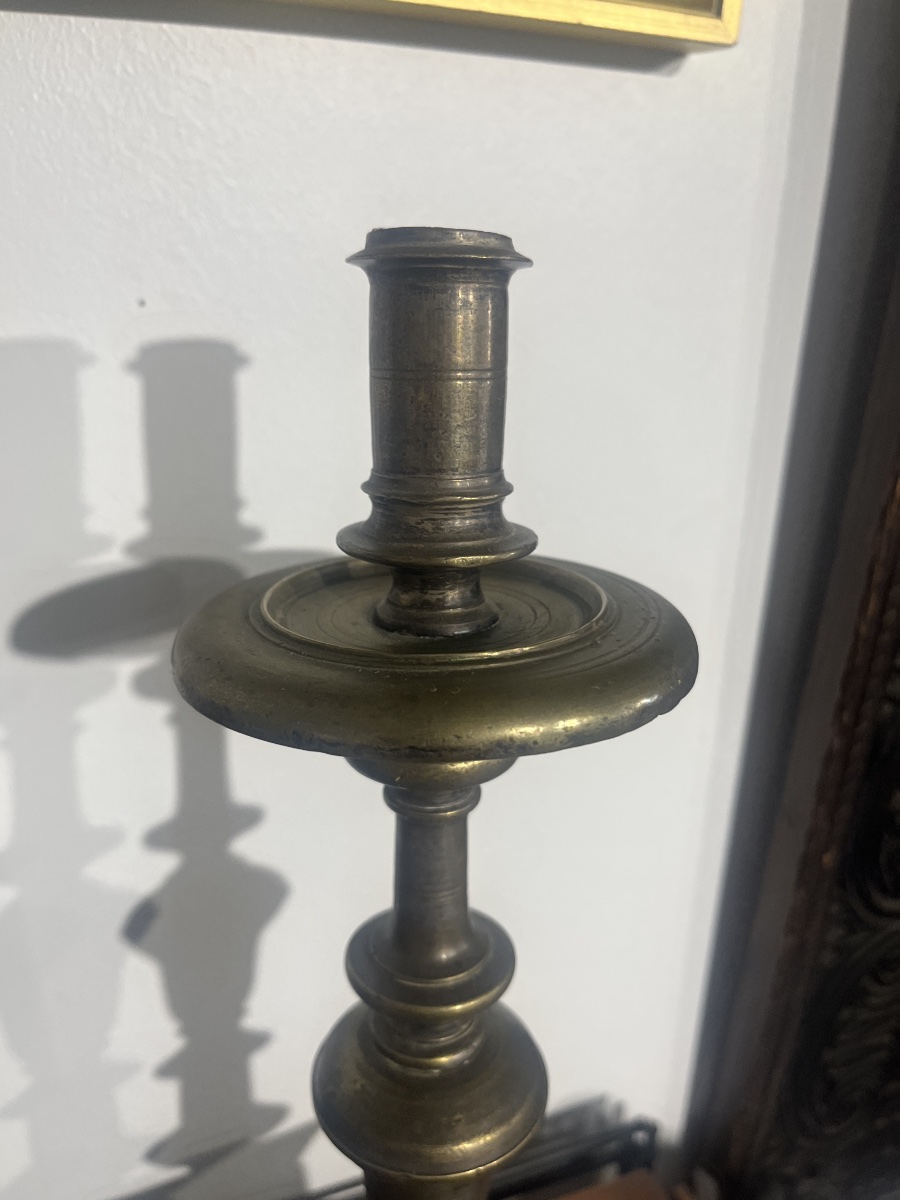 Bougeoir XVII bronze -photo-3