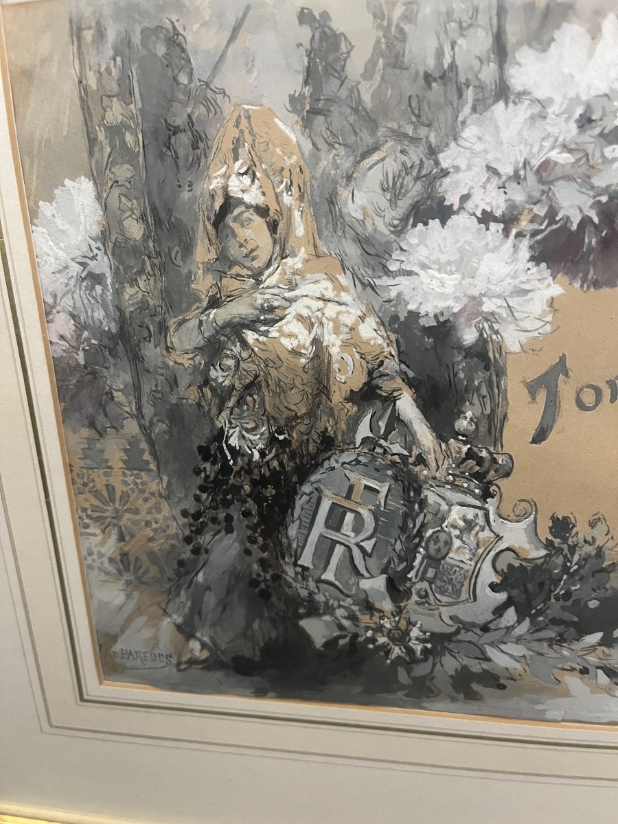 Vicente de Paredes – Projet de tombola artistique pour la Fondation Alphonse XIII Biarritz -photo-4