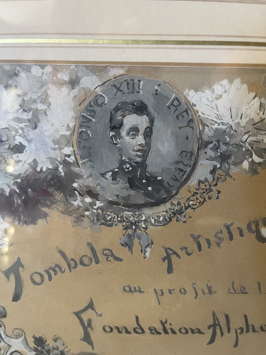Vicente de Paredes – Projet de tombola artistique pour la Fondation Alphonse XIII Biarritz -photo-3