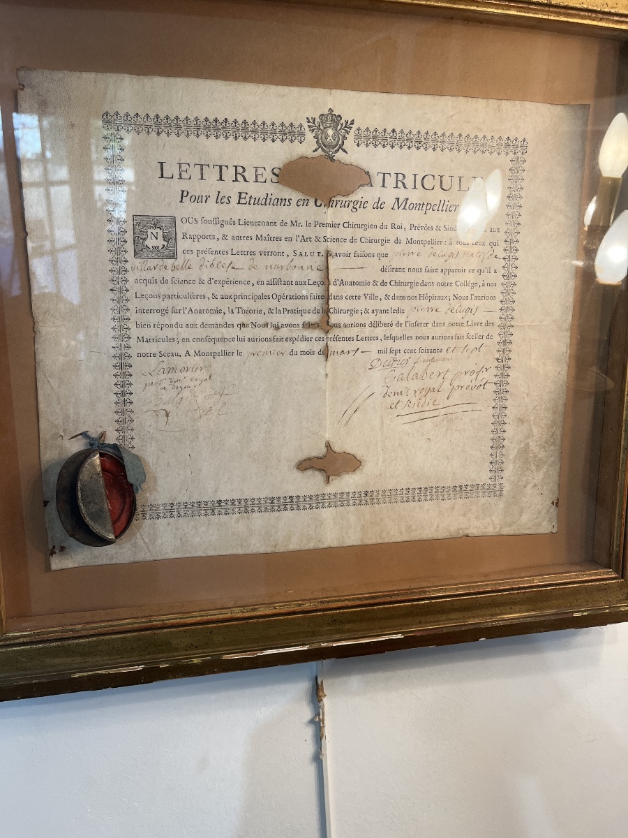 Enlistment Letters From The Montpellier Surgical Corps – 1767-photo-1