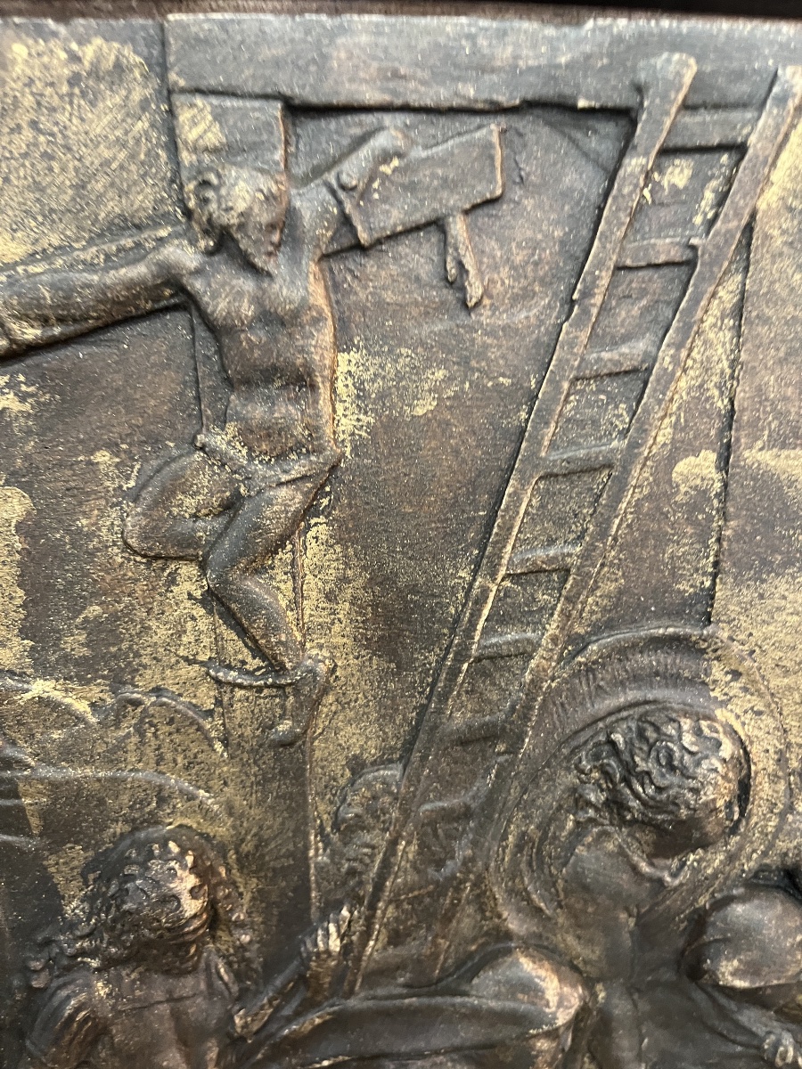 Bas relief 19 e , religieux style renaissance -photo-4