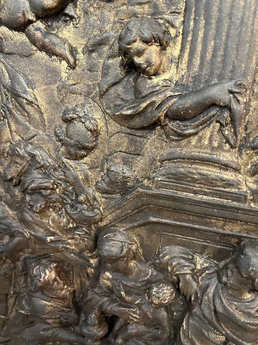 Bas relief 19 e , religieux style renaissance -photo-1