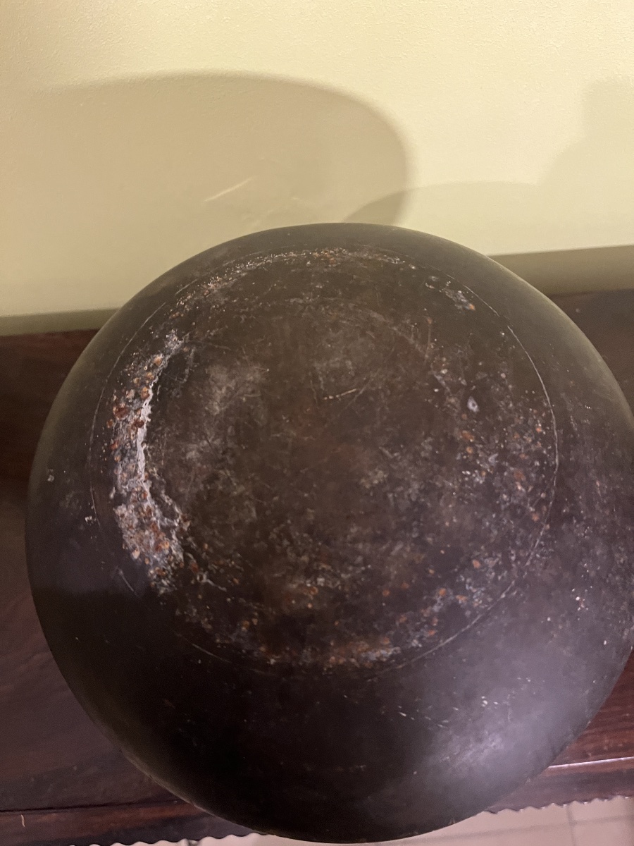 Lota en bronze à décor gravé – Inde fin XIXᵉ-photo-4