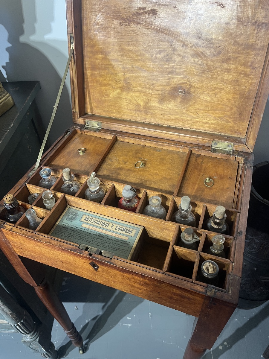 Petit meuble /cabinet  d’apothicaire-photo-5