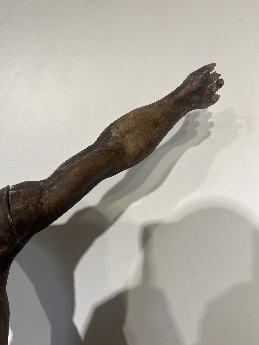 Grand Christ en bois sculpté —  63 cm XVIIᵉ siècle-photo-4