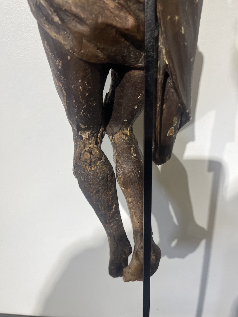 Grand Christ en bois sculpté —  63 cm XVIIᵉ siècle-photo-5