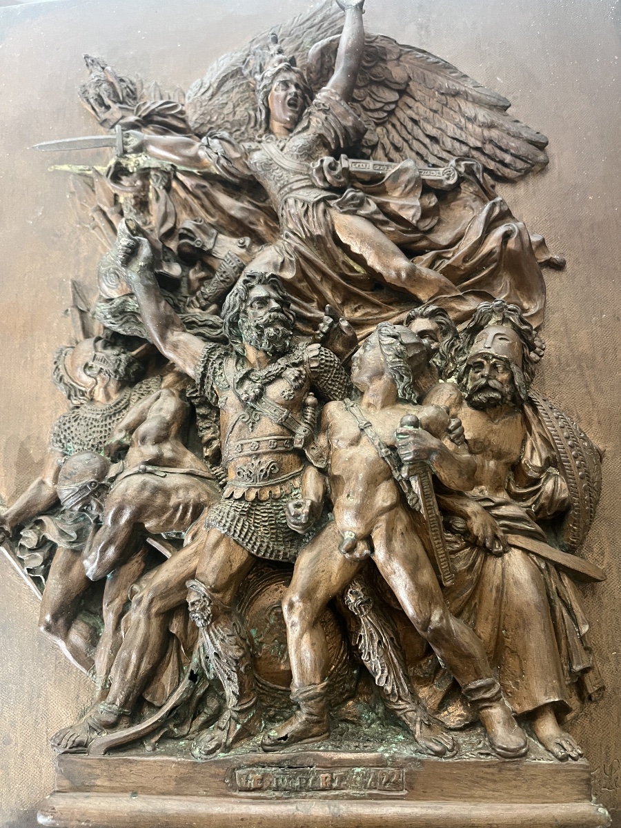 2 bas relief  F.LAVASTRE 19 eme -photo-1