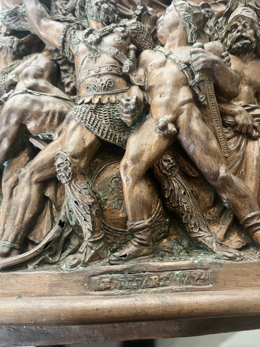 2 bas relief  F.LAVASTRE 19 eme -photo-3
