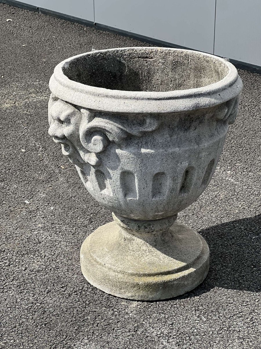 Paire De Vase En Pierre De Château -photo-2