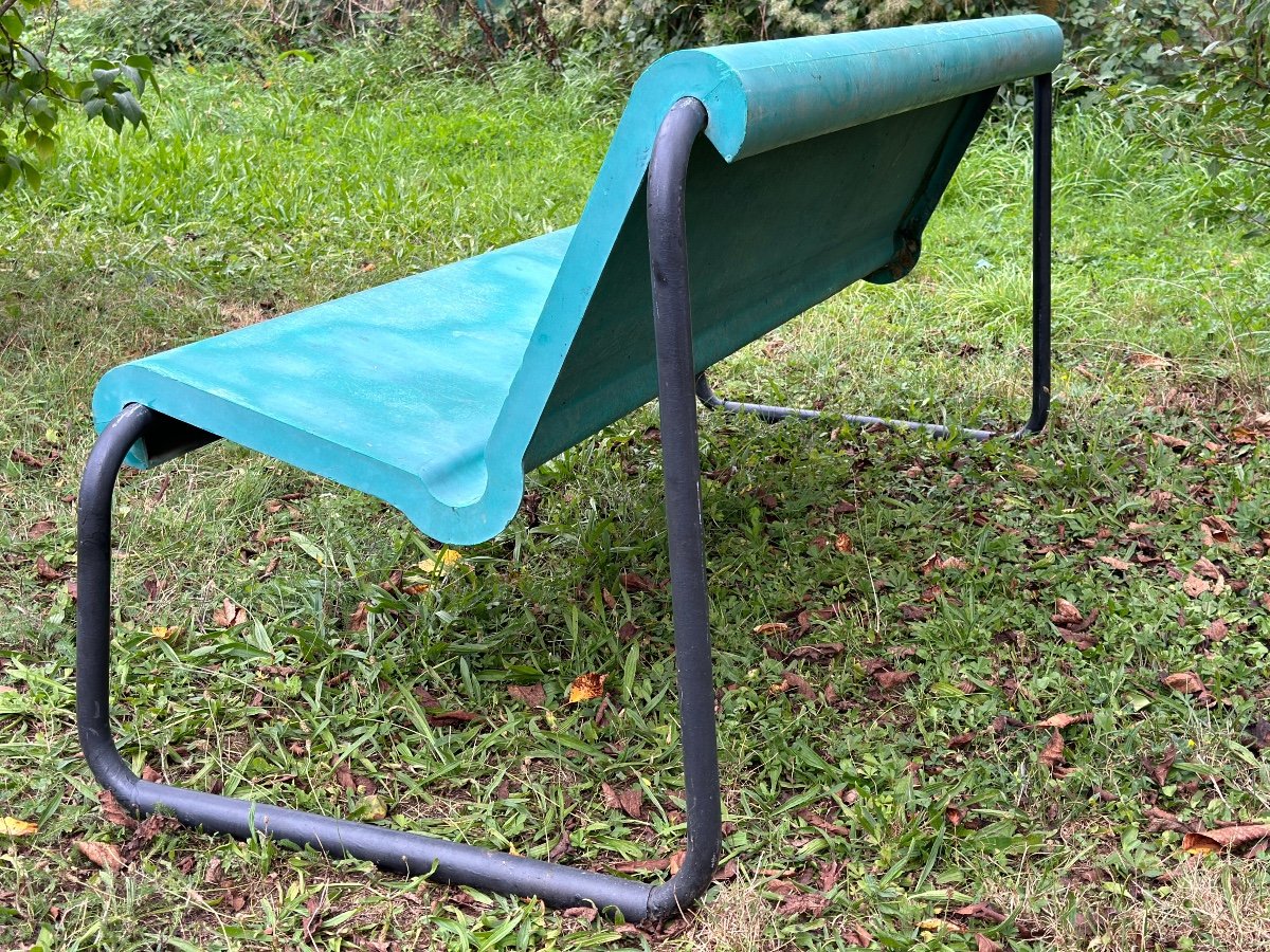 Banc De Jardin Willy Guhl En Fibre -photo-2