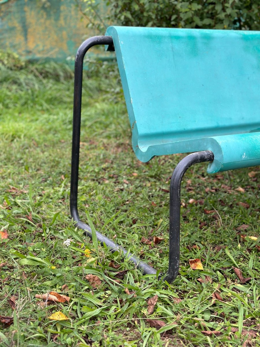 Banc De Jardin Willy Guhl En Fibre -photo-3