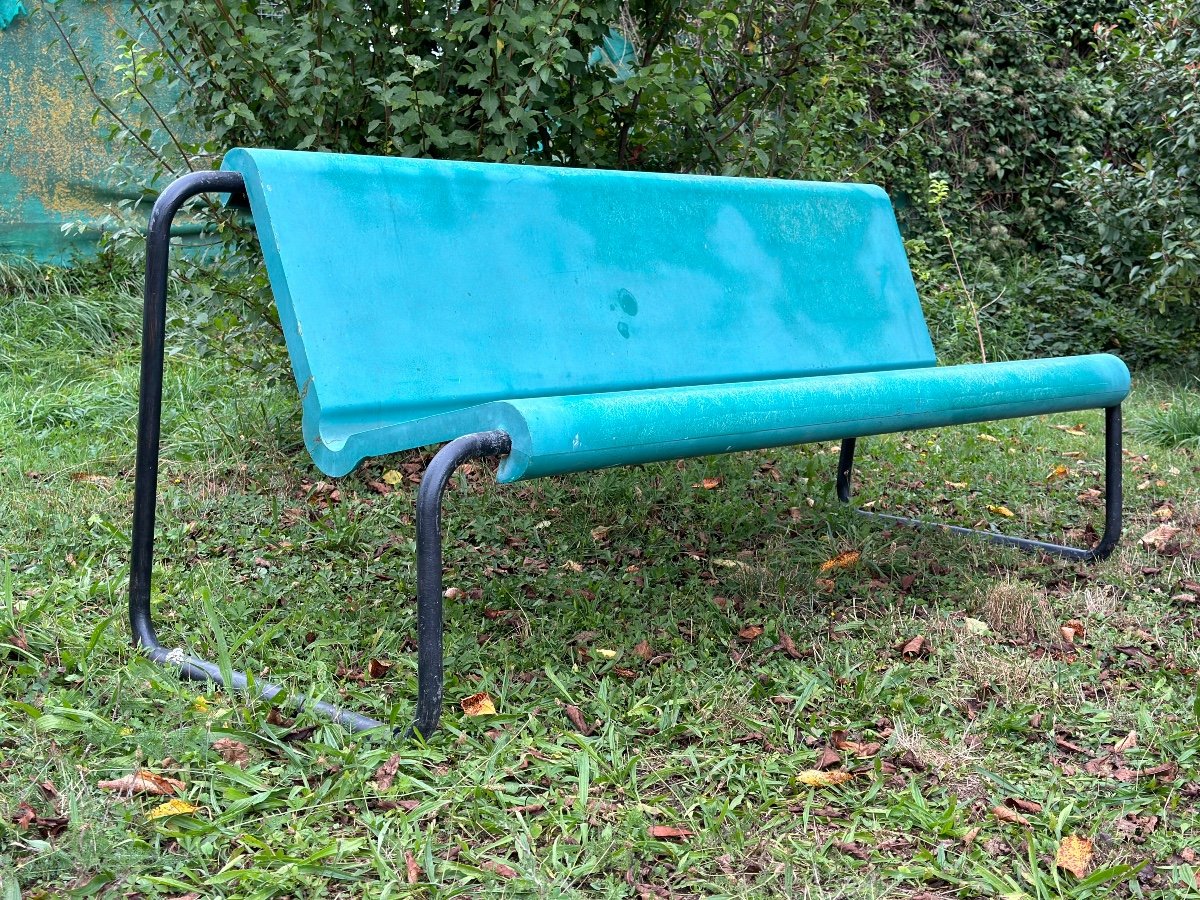 Banc De Jardin Willy Guhl En Fibre -photo-4