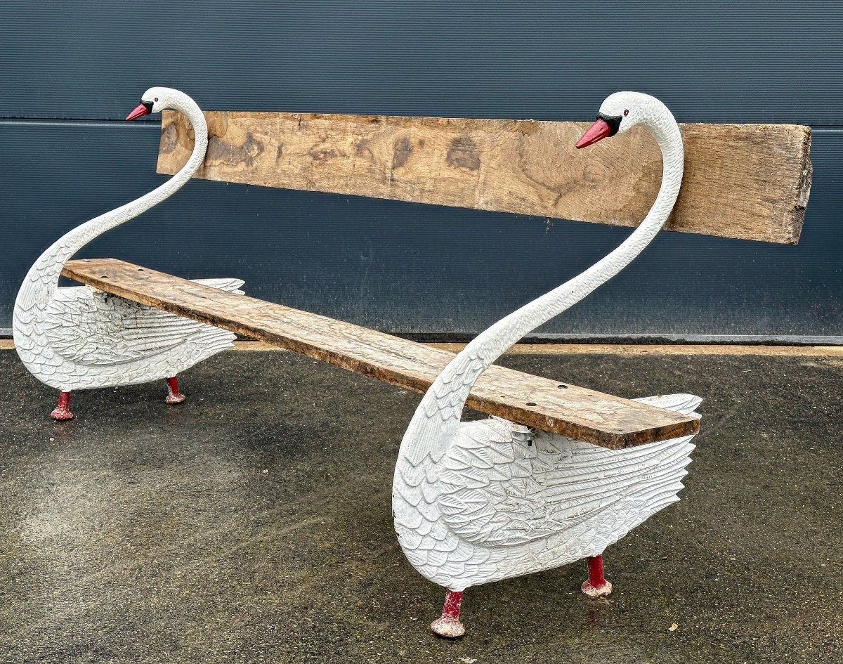 Banc De Jardin En Fonte Model Cygne 