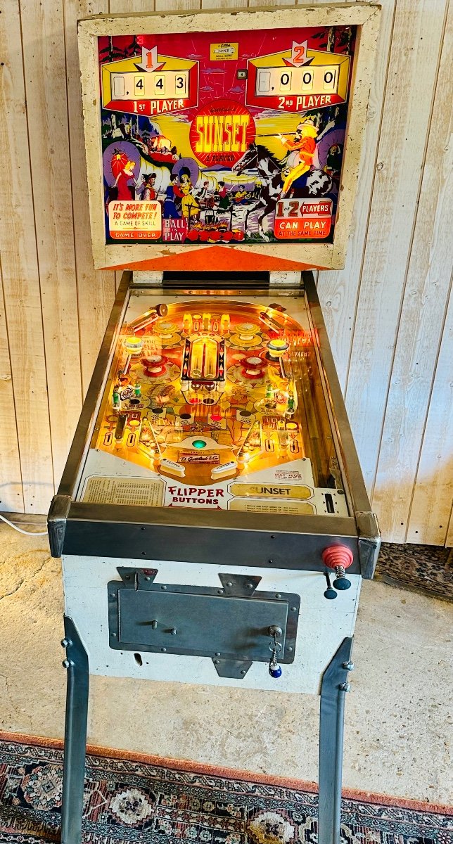 Pinball Machine Sunset Gottlieb's Chicago 1962-photo-2